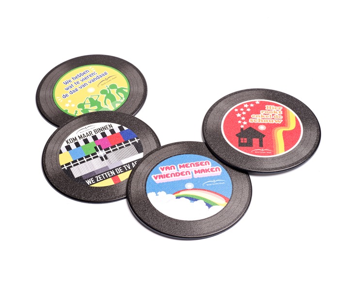 Coaster - rond ou carré - pneus recyclés - 2,5 mm